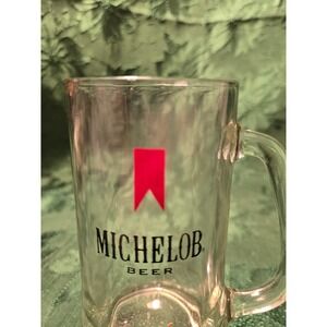 Michelob Beer Glass Mug Collectible Vintage Barware Drinkware Unique